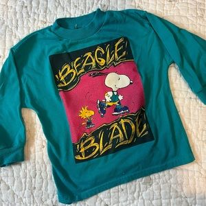 Vintage peanuts kids shirt